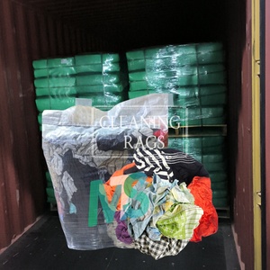 Trapos de algodón 100% reciclados de alta calidad para limpieza, de colores, industriales, reciclados, para uso en máquinas, trapos de algodón tejido. - Product Image 1