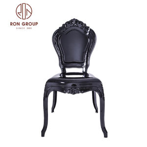 Muebles de banquete de hotel, silla de decoración de boda, asiento de comedor de resina negra <span class=keywords><strong>para</strong></span> eventos y bodas, precio barato, venta al por mayor - Product Image 1