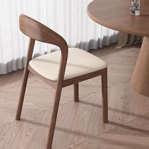 Solid wood dining <b>chairs</b> - modern and simple, suitable for home dining, <b>study</b>, meeting, and salon use, as well as waiting areas. - Product Image 4