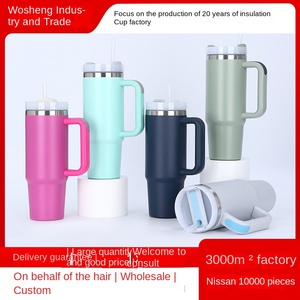 Mug de voyage isotherme 40 oz anti-fuite avec poignée, gobelet isotherme sous vide en acier inoxydable, coloré <span class=keywords><strong>pour</strong></span> l'extérieur, revente et vente en gros - Product Image 2