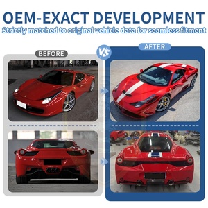 Kit Carrozzeria Completo in Fibra di Carbonio per Ferrari 458 Speciale: Paraurti Anteriore, Diffusore Posteriore, Spoiler, Minigonne Laterali, Cofano Motore - Product Image 4