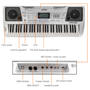 Orgue électronique <span class=keywords><strong>oriental</strong></span> professionnel MIDI prêt à être expédié, portable, <span class=keywords><strong>musique</strong></span> arabe, clavier de piano numérique 61 touches, instruments de <span class=keywords><strong>musique</strong></span> - Product Image 6
