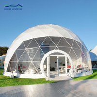 Dôme à bulles transparent robuste (7m/8m/10m) - Tente d'événement extérieur/fête - Structure en tissu à une chambre pour usage commercial