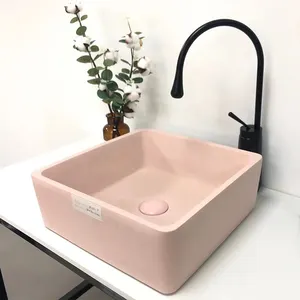 MEIYANI — évier de ciment coloré, partie supérieure, vasque de salle de bains, en béton à vendre, 2020