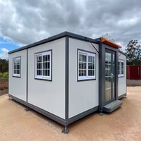 Maison conteneur extensible à double aile 3 chambres, installation rapide, construction en panneaux sandwich d'acier, garantie 5 ans - Meilleures ventes
