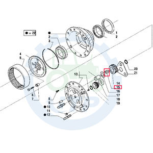 Запасные части для сельскохозяйственной техники, подходят для Ford, для экскаватора-погрузчика New Holland 4x4, Передняя Ступица 9968065 - Product Image 3