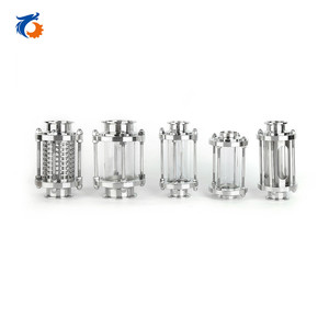 304 316L صحي الفولاذ المقاوم للصدأ ثلاثي المشبك مستقيم نوع البصر الزجاج - Product Image 6