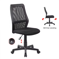 Fauteuil de bureau exécutif moderne en gros, pivotant et réglable, avec dossier ergonomique en maille et fonction de soutien lombaire bionique, mécanisme d'inclinaison