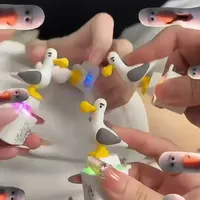 Mine Seagull Keycap Keychain Luminous Sounding Stress Relief Creative Fidget Toy Portable Electronic Pendant EVA for Adult