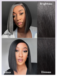 Clueless Wigs Human Hair Lace Front 13*4 HD Transparent Glueless Lace Front Bob Straight Wig Vietnamese <strong>Raw</strong> Hair - Product Image 4