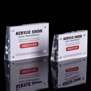 Supporto magnetico in acrilico per cartellonistica a doppio lato per espositore da tavolo cornice per esposizione al dettaglio - Product Image 3