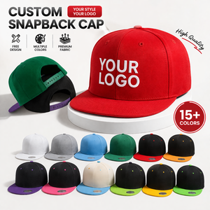 Wholesale Custom Logo 100% Polyester Baseball <b>Caps</b> Promotional Gifts Trendy <b>Flat</b> Brim Plain Snapback <b>Cap</b> For <b>Men</b> & Women - Product Image 1
