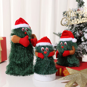 New rotating musical Christmas <b>tree</b>, Christmas decoration, Christmas gift, plush toy, electric doll. - Product Image 2