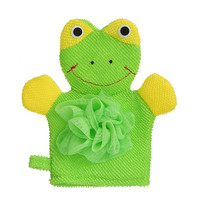 Nouveaux accessoires de bain pour enfants à vendre, design animal, dessin animé lion, gant de bain exfoliant pour enfants