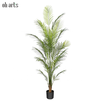 OH ARTS Feuilles de palmier artificielles de qualité à bas prix, faux arbre pour l'intérieur et l'extérieur
