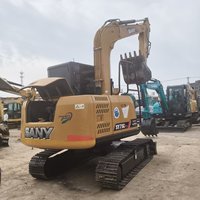 Excavatrice sur chenilles Sany SY75C d'occasion, 7,5 tonnes, grande pelle hydraulique, excavatrice SANY d'occasion à vendre