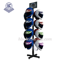 Présentoir rotatif pour casque de moto, étagère pour vélo, au détail, 1 pièce