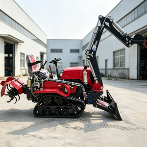 KUUGAO Trattore Cingolato 35HP con Cingoli in Gomma, Mini Motozappa per Fattoria/Giardino, Impermeabile, Multiuso, con Funzioni di Caricatore, Scavatore, Aratro e Scavatrice a Trincea, Garanzia 3 Anni - Product Image 4