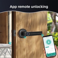 Serrure Intelligente à Empreinte Digitale Tuya Smart Life, Contrôle par Application MOES, Déverrouillage à Distance par Mot de Passe pour Hôtels, Appartements, Bureaux, Unités de Location
