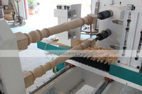 Máquina de torno multifuncional de doble eje CNC, máquina de torneado y copia de madera con Servo Motor