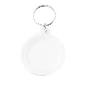 Pd176 in ảnh Keyring Vòng Acrylic Keychain với rõ ràng trống trong suốt khung cho Tùy chỉnh hình ảnh hiển thị - Product Image 1
