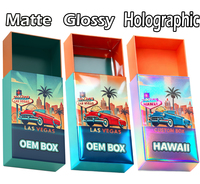 Boîtes en papier personnalisées OEM avec design holographique, emballage pliable de haute qualité pour les cadeaux électroniques et les articles de bijouterie