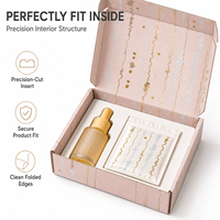 Caja de Cartón Corrugado Reciclable con Impresión Personalizada, Laminado Mate, Diseño de Dibujos Animados, para Empaque de Cosméticos, Sets de Cuidado de Manos y Belleza