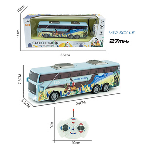 Autobús Urbano o Escolar <span class=keywords><strong>RC</strong></span> a Escala 1:32, 4 Canales, con Luces, Control Remoto, Juguete para Niños de 5 a 7 Años, Interior/Exterior, Listo para Usar - Product Image 1