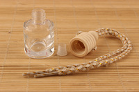 Diffuseur d'arômes de voiture suspendu en bois 4.8 6.5ml 8ml, désodorisant cylindrique givré pour voiture avec bouchon en bois