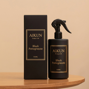 Aikun - Juego de Aromatizantes en Aerosol con Caja de Regalo de PET Esmerilado de 500 ml, Aroma Duradero, Adhesivo con Logotipo Personalizado, para Decoración de Mesa, MOQ Bajo de 500 Unidades - Product Image 4