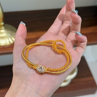 Exquisita Pulsera de Flores de Satén Estilo Retro Francés para Mujer, Adorno de Mano de Alta Gama, Ligero y Lujoso, Famoso en Xiaohongshu