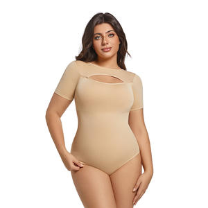 सेक्सी आकृति यूरोपीय अमेरिकी शैली महिलाओं की छोटी आस्तीन नायलॉन/स्पैन्डेक्स उच्च खिंचाव आरामदायक अवकाश जम्पसूट - Product Image 5