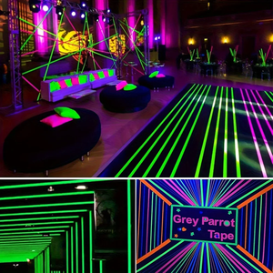 Bộ của 6 huỳnh quang gaffer tự dính Stickers Phản ứng ánh sáng màu đen cho nhiếp ảnh trang trí nội thất DIY Thủ công mỹ nghệ Acrylic dính - Product Image 3