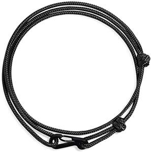 Bracelet en paracorde fait main, nœuds en coton réglables, corde nautique, <span class=keywords><strong>ancre</strong></span> en acier, charme Brighton noir - Product Image 1