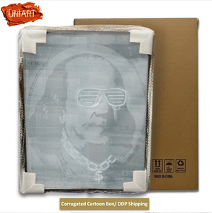 UNIART personalizado 3D UV impreso LED neón pared arte Hotel colgante <span class=keywords><strong>pintura</strong></span> al óleo decoración póster lienzo arte <span class=keywords><strong>con</strong></span> efecto de luz - Product Image 3