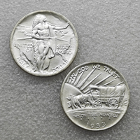 Pièces de monnaie commémoratives de style antique UNC 1926-1939, demi-dollar commémoratif de la route de l'Oregon des États-Unis, cadeaux, décoration intérieure
