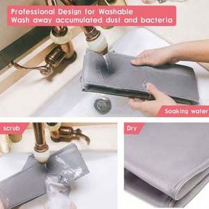 6 ensembles de boîtes de rangement pour vêtements en tissu, organiseur de tiroirs en tissu, séparateurs de rangement, boîtes et bacs pliables, gris moderne, 1000 ensembles - Product Image 6