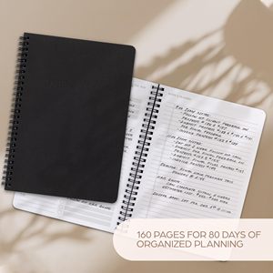 Customizable Leather A5 Hardcover Spiral Daily <b>Planner</b> 100 Sheets Lined Paper Sleek Durable Cover Premium Quality Multiple Gift - Product Image 4