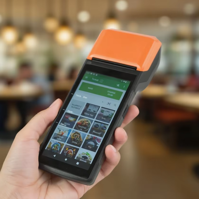 Android 13 Mobile Handheld POS Terminal with Printer Touch Screen for Restaurant and Supermarket