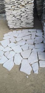 屋内外装装飾用ランダムフォーマット天然白石砂岩壁 - Product Image 4