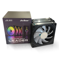 Ventilateur de refroidissement CPU Jieshuo 120 mm ARGB à roulement à billes, en plastique, type bloc de construction, avec contrôleur PWM 4 broches, silencieux 28 dBA pour ordinateur