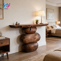 Console moderne de luxe en bois massif de style européen, couleur personnalisable, pour appartement, hôtel, salles à manger, salon, écologique et durable
