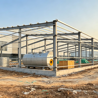 Kit de construction d'entrepôt préfabriqué en structure métallique de qualité industrielle, durable, pour atelier, hangar et entrepôt de stockage