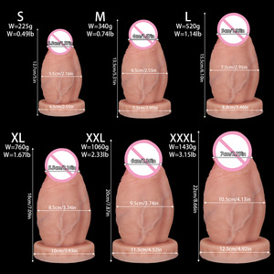 ビッグデーモン筋肉質の卵型リアルなディルド肛門用女性用オナニーペニスソフトシリコン大人のおもちゃ JS-YL181 - Product Image 4