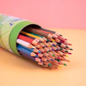 Set di matite di colore naturale in legno per bambini personalizzato regalo arcobaleno disegno pastelli De Couleurs Professionnel matita colorata