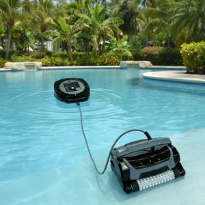 Robot Limpiador de Piscinas Inteligente, Aspiradora Inalámbrica para Piscinas, Aspiradora Robótica para Piscinas WC-3012, Limpiador de Piscinas Robótico Eficiente - Product Image 4