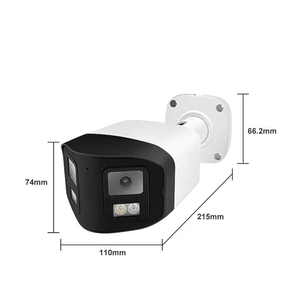 PoE <span class=keywords><strong>IP</strong></span> <span class=keywords><strong>Camera</strong></span> CCTV 4MP ống kính kép <span class=keywords><strong>Camera</strong></span> toàn cảnh <span class=keywords><strong>Bullet</strong></span> 180 độ hình ảnh phát hiện con người báo động âm thanh 2 chiều IP66 kim loại <span class=keywords><strong>Bullet</strong></span> - Product Image 3