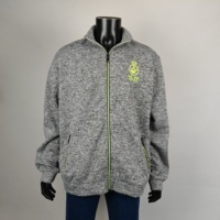 Promotion Veste de sport de course pour hommes Full Zip Workout Athlétique Polyester-Coton Fitness/Vestes régulières pour l'entraînement