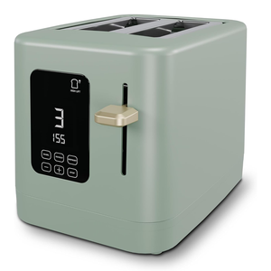 <span class=keywords><strong>Grille</strong></span>-<span class=keywords><strong>pain</strong></span> multifonction <span class=keywords><strong>vert</strong></span> menthe 2 tranches - 8 niveaux de brunissement, fentes larges, pour 1 à 2 personnes, petit-<span class=keywords><strong>d</strong></span>éjeuner à la maison, <span class=keywords><strong>pain</strong></span> grillé - Product Image 3