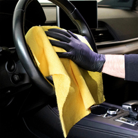 Chiffon en microfibre pour voiture 350 GSM 40x40CM Chiffon de nettoyage de voiture Serviette en microfibre en peluche épaisse pour lavage de voiture Séchage Lot de 20